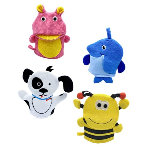 Motifs animaux mignons moussants pour apaiser la peau sensible enfant