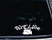 Dirt Life w Bulldozer image - 8" x 3" die cut vinyl decal for window, car, truck, tool box - virtually any hard, smooth surface