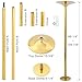 Thctvous 86.2”-109.8” Height Adjustable Stripper Pole for Home, Portable Dance Pole with Extension & Base for Apartment Bedroom, Gold, Solid Steel, 440 LBS Capacity (Gold)