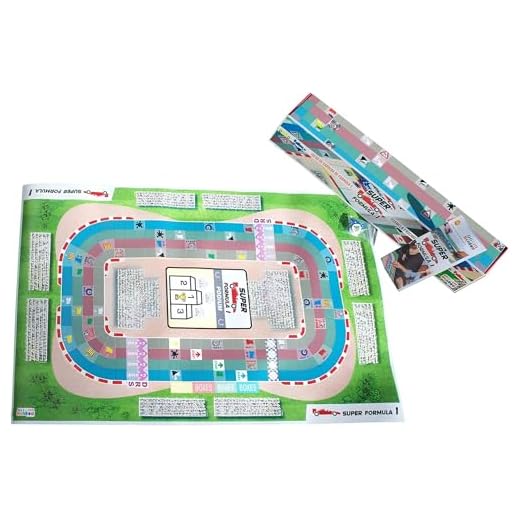 HENBEA Super Formula 1 Gioco da Tavolo - Gioco di Famiglia Giocattoli Regalo Bambini Adulti Tifosi Corse F1 Sport Strategia Competizione Grande Tavola Tela Impermeabile 85x55cm Adatto Esterni Età 7-77