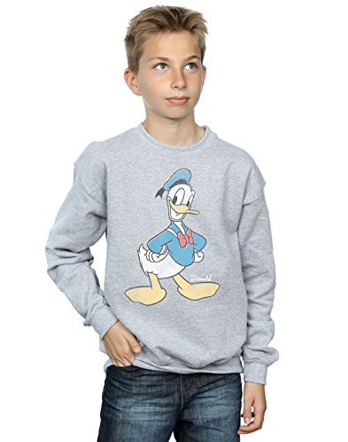 Disney Boys Donald Duck Classic Donald Sweatshirt 9-11 Years Sport Grey
