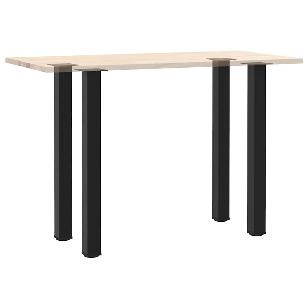 Juego de 4 patas para mesa de bar, color negro, 90 – 92 cm, acero recubierto de polvo, ajustables, con patas niveladoras para mesa alta, muebles, patas robustas, duraderas, modernas