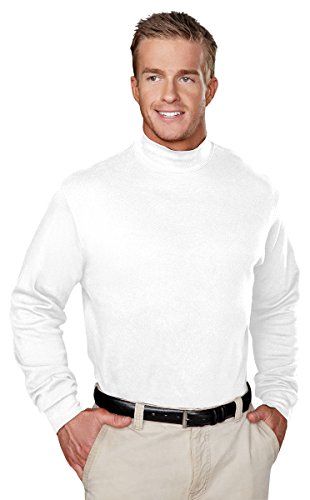 Tri-Mountain 100% Cotton Golf Cut Spandex Stretch Shirt - 620 Graduate White