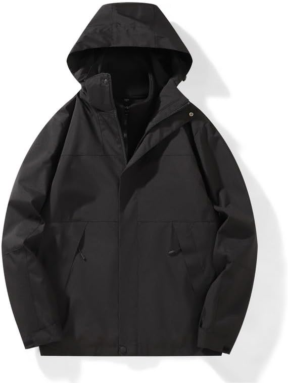 Women's 3-in-1 Outdoor Windproof Rain Jacket with Fleece Lining Ski Suit