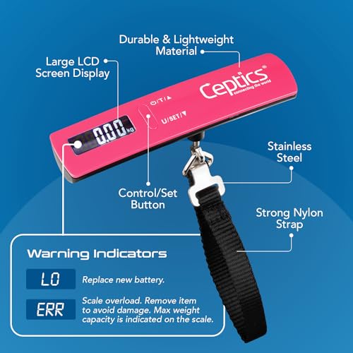 Ceptics Store Ceptics weight machine for luggage weighing scale, - Image 4