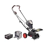 POWERWORKS TL60L2510PW 60V Brushless Tiller, 2.5Ah Battery and Charger Included