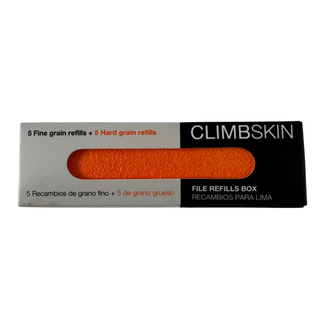 Climbskin Recambios Premium para Lima de Aluminio – Pack de 10 Adhesivos (5 Duros + 5 Suaves), Fácil Reposición y Alta Durabilidad