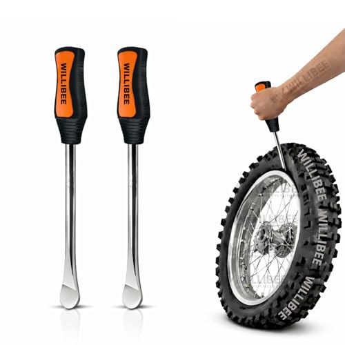 Image of WILLIBEE Heavy Duty Tyre Levers for Cycle & Bike | Tire Changing Tools for Two Wheelers | Size-12 INCH (Pack of 2)