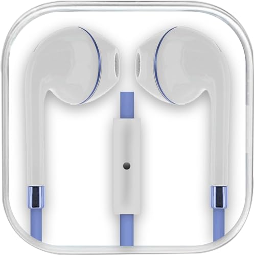 Fones de ouvido estéreo Sentry HM175BL Twist com capa, azul; microfone embutido; som estéreo; ajuste