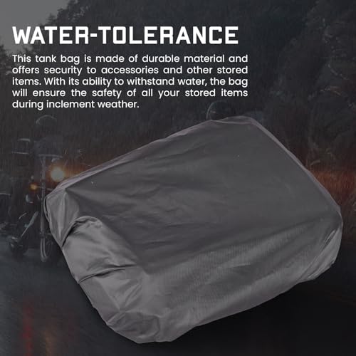 Image of Allextreme Magnetic Tank Bag with Multi-Pocket Storage Compartments and Rain Cover Universal Fit Biking Accessory for All Motorcycles - (2.5Ltr, Black, 1 Pc)