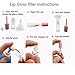 KaiLeQi Empty lip gloss tubes with wand,3.5ml black cap mini refillable lip gloss containers,DIY lip gloss making kit,With 2PCS box&2PCS Funnel & 20PCSRubber Stoppers (20PCS in two boxes)