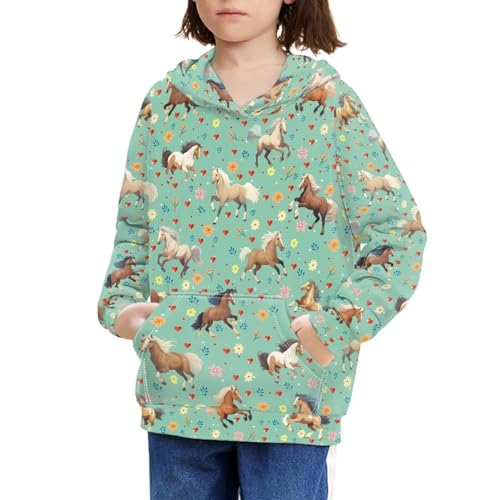 WELLFLYHOM Unisex Kids Teens Sweatshirts Youth Girls Boys Hoodies and Sweaters Hooded Pullover Tops Age 6-163