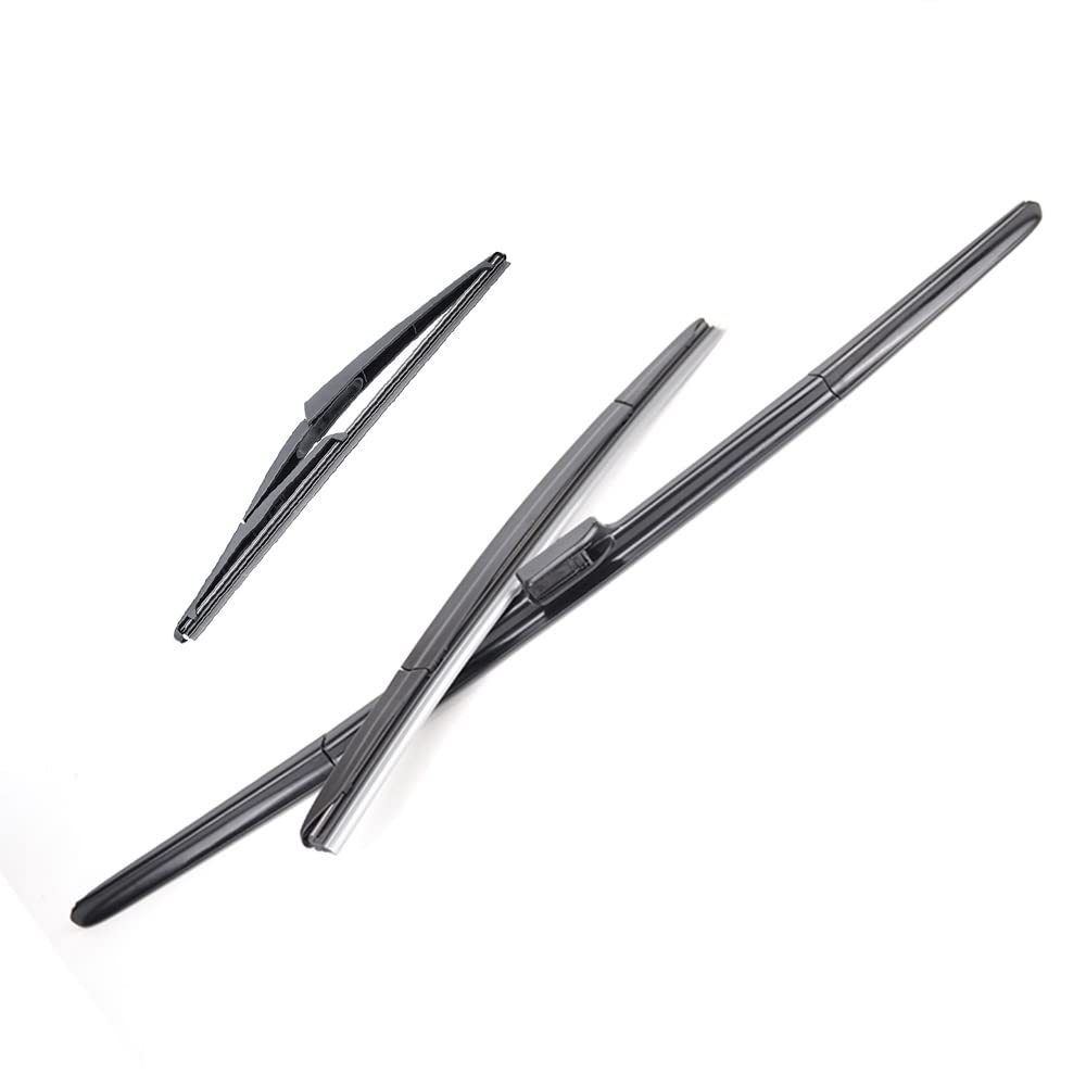 Tergicristalli per Nissan per X-Trail T32 per Rogue MK2 2013 2014 2015 2016 2017 2018 2019 Kit spazzole tergicristallo Anteriori e Posteriori per finestrini Auto 26'17'12'