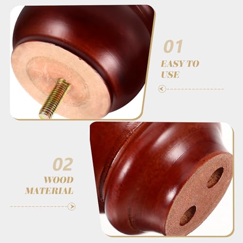 Patas de madera maciza resistentes de alta calidad para mobiliario 8