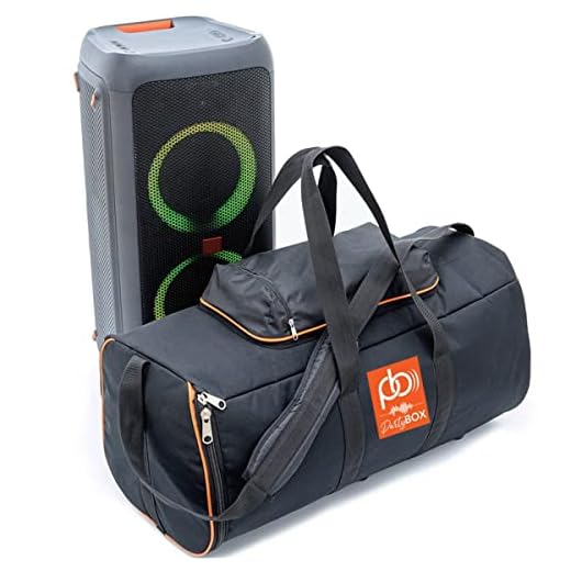 Case Bolsa Bag Polo Culture Compatível com Jbl Partybox 300 Com Bolso p/Cabos Almofadada Premium