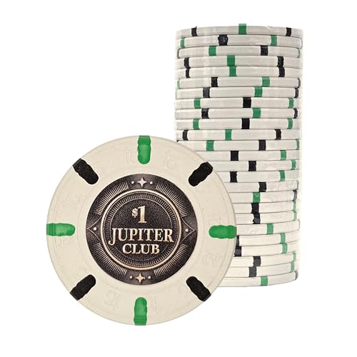 Playzaic Jupiter Club 43mm ����J�W�m�N���C�|�[�J�[�`�b�v | 11�O����XL�`�b�v | 100%�N���C���O�W���A���[�t�B�[���z�[���L���b�V���Q�[��&�n�C�X�e�[�N�X�g�[�i�����g�p | 25��(1���[��) ($1�z���C�g)