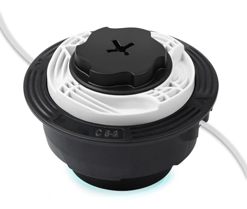 Autocut C6-2 per Stihl Testina, JRISBO Bobina Ricambio compatibile con STIHL FS38 FS40 FS45 FS50 FSE60 FSE71 FSE81 FSA60R FSA86R KM56R KM94R Parti Durevoli Facile da Installare