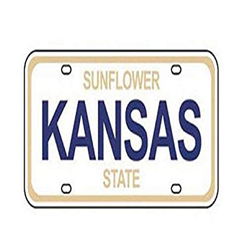 Karen Foster Design State License Plate Scrapbooking Embellishment, Kansas