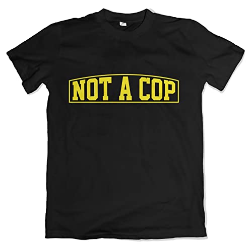 Not A Cop - Camiseta para hombre, diseño con texto "Kein Bulle ACAB, Negro , M