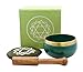 DharmaObjects Tibetan Palm Size Heart Chakra Premium Singing Bowl Gift Set