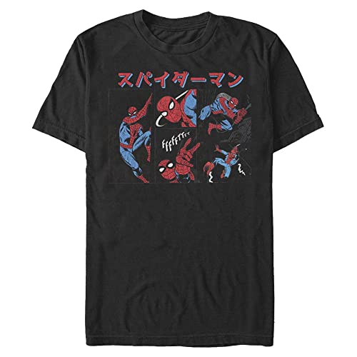 T-shirt Marvel Spidey Kanji manches courtes pour homme fan de comics
