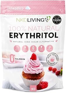 Pulverisiertes Erythrit von NKD Living 1 kg - kalorienfreie Puderzucker-Alternative