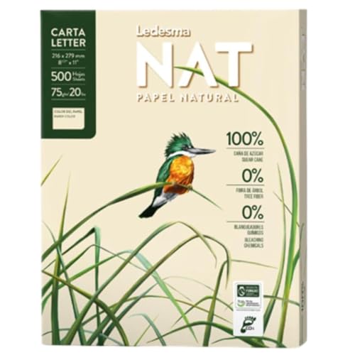A4 Printer Paper | Eco-Friendly, Bleach-Free & Tree-Free | Carbon Neutral Certified | 1 Ream (500 Sheets) | 75gsm Multi-Purpose Printing Paper