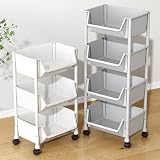 Carrello portaoggetti sottile per cucina e bagno, multiuso, con vassoio e ripiani, mobile salvaspazio per piccole aree con ruote