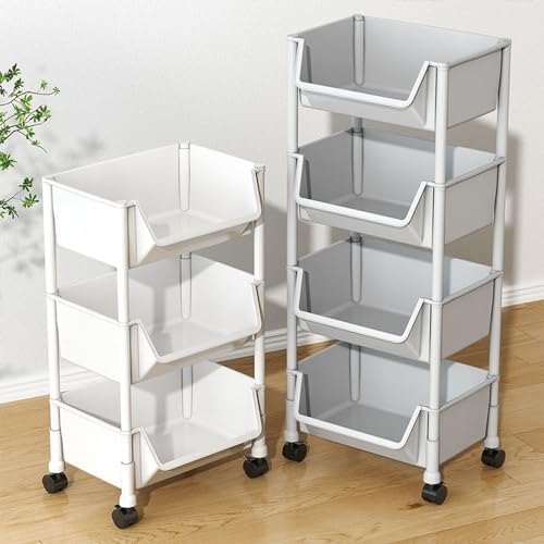 Carro de almacenamiento delgado de cocina, carrito multiusos con ruedas, organizador que ahorra espacio para baño y manualidades, estante delgado para verduras para espacios pequeños, bandeja versátil