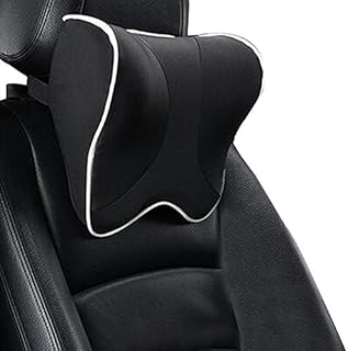 ZATOOTO Car Neck Pillow - Memory Foam Headrest Pillow for Car Seat, Neck Support for Adult and Child, Black