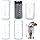 TOPZEA 4 Pack Retractable Makeup Brush Holders, Plastic Portable Cosmetic Organizer Travel Makeup Accessories Cups with Lid, Dust-proof Brushes Storage Case for Women, Make-up Artist
