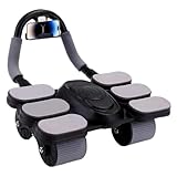 Longévité assurée : fabriquée en ABS et en acier inoxydable, dotée de roulements de précision, cette roue à rouleaux ab offre une excellente durabilité et une résistance à la pression, garantissant l'absence de déformation ou de rouille, même après une utilisation à long terme