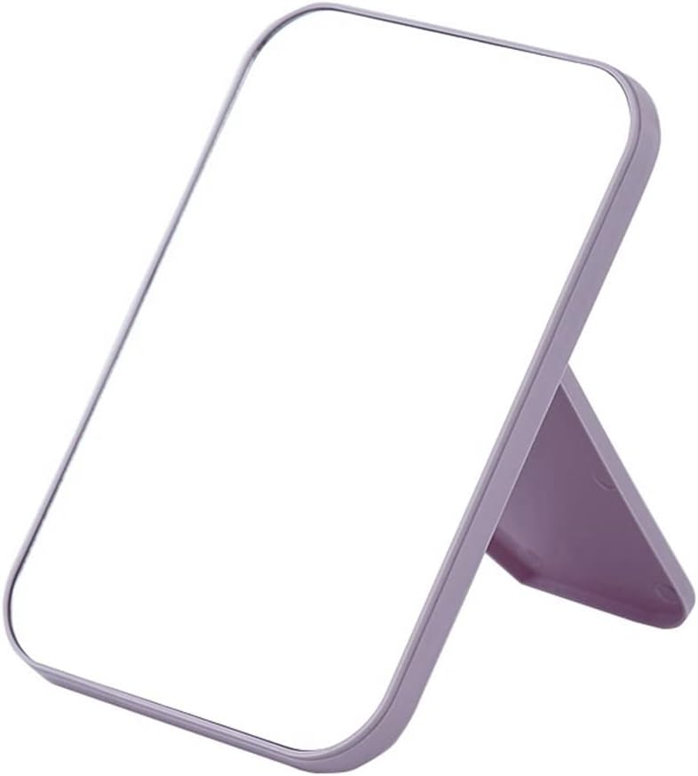 Miroir Maquillage Pliable 21×15 Cm – Miroir HD Portable En Cuir PU – Multi-Angles Pour Voyage & Bureau (Noir)