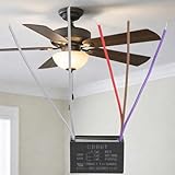 Ceiling Fan Capacitor 5 Wire for Compatible with New TECH Harbor Breeze 4.5uf 6uf 6uf 50/60Hz AC 250V CBB61