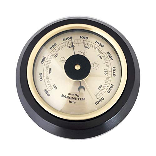 XLTWKK 7.2 inch 180mm wooden base wall mount home barometer thermometer hygrometer hanging barometer wall mount home