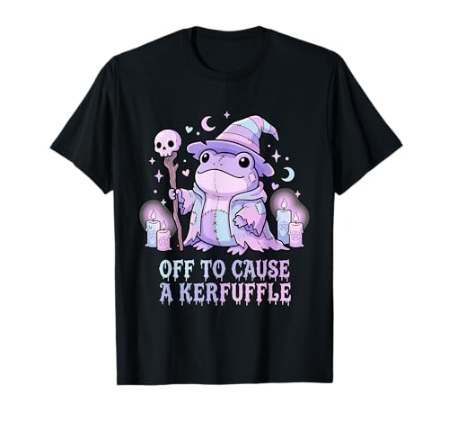 Off to Cause A Kerfuffle Frog Ghost Cute Chibi Frog T-Shirt
