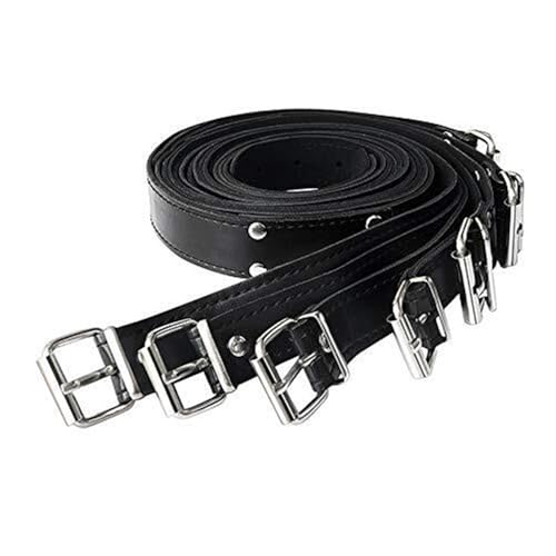 Esposas ajustables de cuero PU en un set de BDSM de 7 piezas para manos y pies