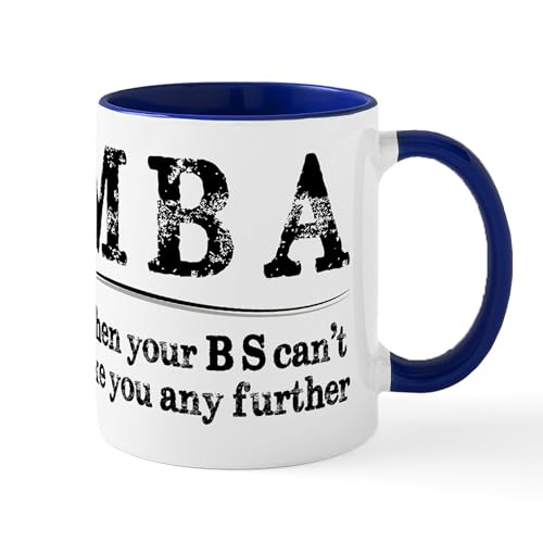 Taza de cerámica de 11 oz CaféPress MBA miniatura 1