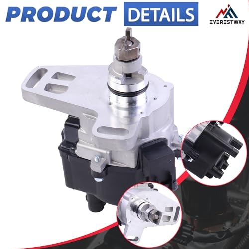 EVERESTWAY Ignition Distributor 2+4 Pins Compatible for 1992-1995 Toyota Camry /1992-1996 Toyota Celica Cap and Rotor kit Replacement 1905074010 19050-74050 by EVERESTWAY - Image 2