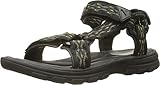 Skechers USA Men's Bravelen Drito Flat Sandal, Black, 11 M US