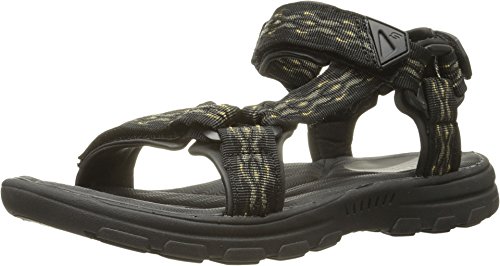 Skechers USA Men's Bravelen Drito Flat Sandal,Black,11 M US