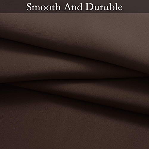 Image of SimpleHome Ombre Gradient Brown White to Gray Curtains for Bedroom,52Wx72L | Room Darkening Curtains,Light Blocking Thermal Insulated Grommet Window Curtains for Living Room,2 Panels,72 Inches Length