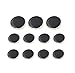 Price comparison product image Funcoo 11 pcs Metal Blazer Button Vintage Antique Suits Button Set for Blazer, Suits, Sport Coat, Uniform, Jacket (Black+Silver)