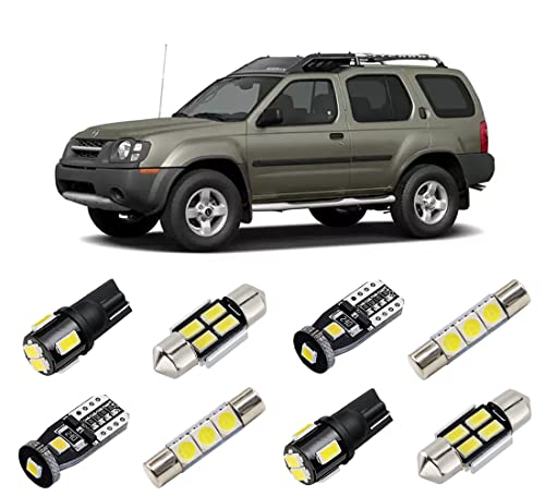 BRISHINE White Interior LED Light Kit for Nissan Xterra 2000
