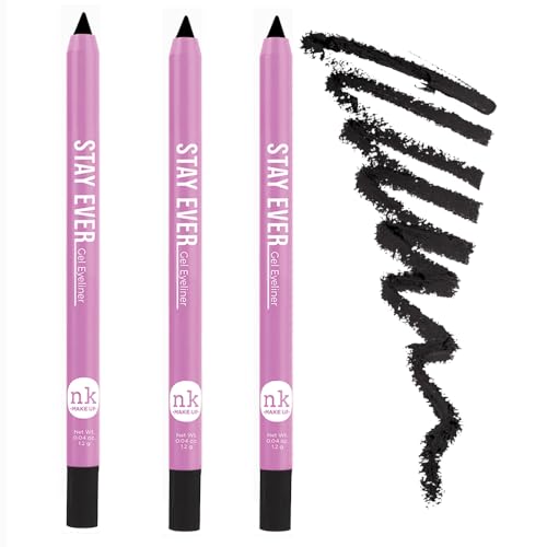 3 Pack Delineador Gel Matte Stay Ever Long Lasting Negro