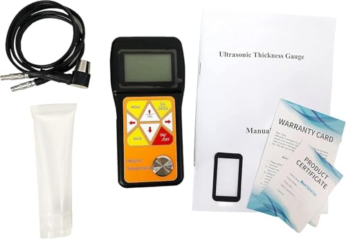 Medidor Digital Ultrasónico de Espesor con Rango de Medición 0.75 a 600 mm y Resolución 0.01 mm
