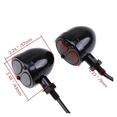 LED pour moto pour éviter les angles morts avec double lentille flash - 6