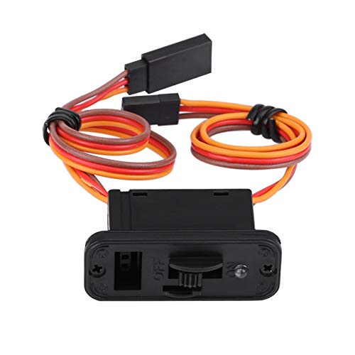 Heavy Duty LED RC Switch for Airplane Model - JR On/Off Switch, Accessory for Receiver, Connectors...