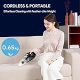 kitsky Handheld Vacuum - Car Vacuum Cleaner Cordless with Powerful Suction, Portable HandHeld Vacuuming Cordless - for Sofas, Mattresses, and Windows (Red(16000PA)) - Image 7
