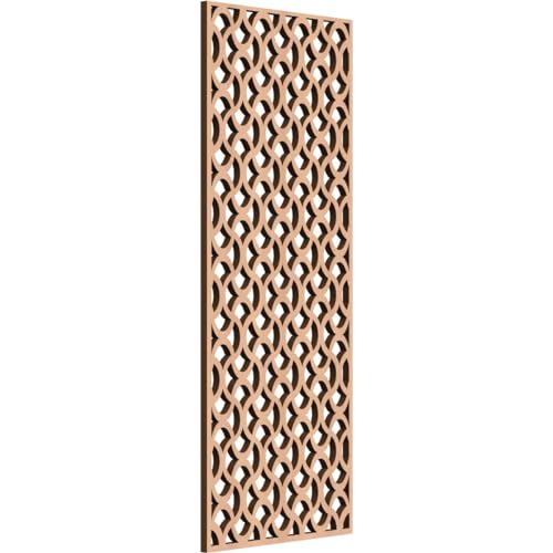 Image of Resort Decorative Pierced Fretwork Wood Wall Panels, 11 3 /8 inchW x 29 3 /8 inchH x 3 /8 inchT, Alder